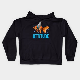 Attitude of a Shark Fish Confidence & Self Belief Kids Hoodie